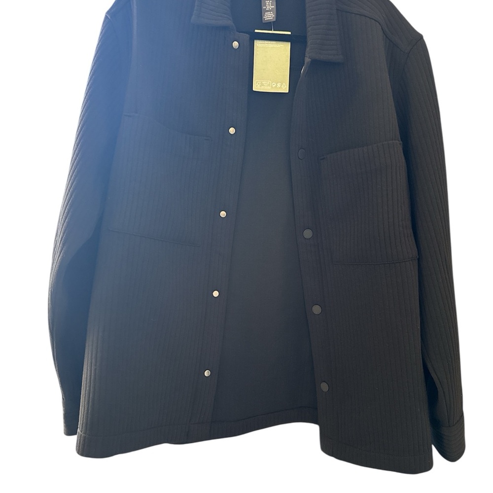H&M Black Ribbed Jacket - Picture 3 of 3